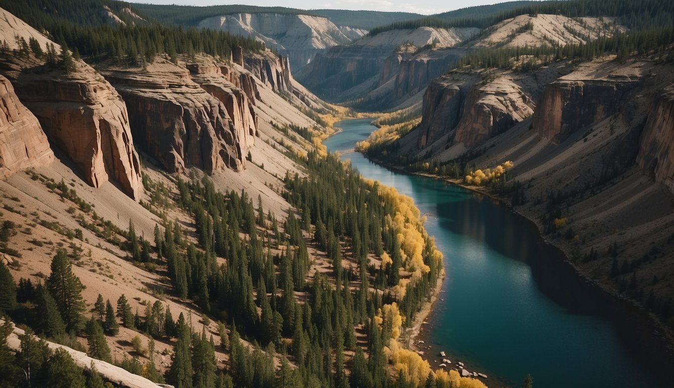 National Parks in USA with a big lake and beautiful mountains